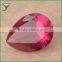 high quality polished 8*10mm 5# red color oval cut imitation synthetic rough ruby gemstone