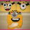 despicable me yellow cartoon characters custom crocheted beanies minion baby knitted hats patterns