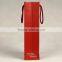  China Sample Free Wine Paper Packaging Bag Custom Made Wine Bottle Paper Bag With Nylon Handle