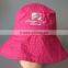 100% cotton high quality embroidery girl bucket hat,wide brim bucket hat
