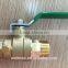 1/2''-1''male thread NPT water Brass ball valves with Drain