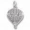3 dimensional hot air balloon charms for bracelet alloy charms and pendants
