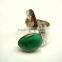 Utah Variscite Cabochon Gemstone 925 Sterling Silver Ring, Designer Textured Handmade Ring, Indian Silver 925 Jewelry