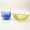 Sprayed Colored Glass Apple Shaped Bowl Mixing Glass Bowl Set