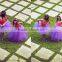 SMDA8 Pretty Child Prom Dress Fashion Lace and Tulle Ball Gown Purple Mother and Kid Dresses