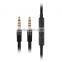 WALLYTECH C1 AUDIO CABLE FOR Apple iOS/Samsung Android Flat cable with Remote/Mic FOR Sony MDR-1R, MDR-1RNC, MDR-10RC