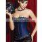 Fashion Hot Sell Satin Waist Training Corset with Fine Embroidery