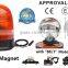E-MARK Revolving Halogen H1 Warning Light, ECE MARK Rotating Halogen Warning Beacon(SR-BL-501RM-1) With Power Magnet and Socket