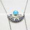 Boho Lariat Necklace Turquoise Necklace w/ Tiny Tassle Necklace 2016 Fashion Style Wholesale
