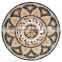 Beverly Hills Villa floor design round marble mosaic tile puzzle floor mosaic medallions