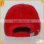 Custom unisex red 6 panel embroidered plain distressed baseball cap