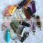 Wholesale Mixed healing Crystal Wand Gems Stone Hexagon Prism Point Pendulum Pendant