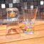 3.5oz 24K Gold Foil Thick Round Bottom Wine Glass Shot Tumbler with Custom Logo
