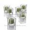 Cube Clear Glass Votive Candle Holder