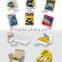 Self lock steel meausure tape with embossed tape/duble side tape retractable measuring tools