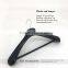 High quality black plastic suit hanger with pant bar