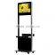 24 Inch Round Corner Video Advertising Totem