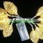 Gold leaf LED string light for Christmas
