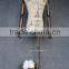 male torso dress form with wooden arms & base