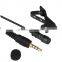 Mini omni-directional clip-on microphone , portable lapel microphone for outdoor speech