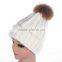 Women Custom Winter Cap Beanie Soft Acrylic Slouch Lady Knitted Hat