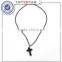 High Quality Black Hematite Gem Stone Beads Cross Pendant Necklace