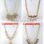 Luxury style half moon necklace designs