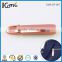 Rose gold metal locking zipper slider for handbag