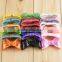 Sequin bow tie for fancy dress girls/kids neon hair bows kids hair accessory colors in stock wholesale