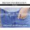 Women`s irregular washed denim fashion skirt