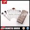 12 Piece Wholesale Make Up Brush Kits With Wooden Handle