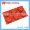 Flower Shape 6 Cans Food-Grade Flower Silicone Candle Molds