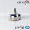 n48 Strong 10 mm Pot magnet with threaded stem
