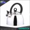 Non-electric whistling tea kettle stainless steel green camping kettle