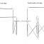 Telescopic collapsible double pole heavy dring rack