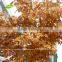 GNW BTR035 yellow color plastic leaves maple tree use for christmas decoration