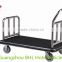 Stainless steel luggage trolley hand cart for hotel lobby XL-1