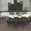 1+8 Cast Aluminium rectangle table and chairs