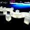 Wholesale lighting modern fashion plastic LED bench for one seat with 16 colors change and over 20 years lifespan