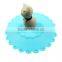Food grade silicone rubber Anti-dust Airtight Seal Silicone Drink Cup Lids with cat head shape
