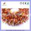 Christmas garland with wreath and ornaments