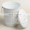 New Design Metal garbage can galvanized steel metal garbage can
