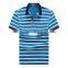 Raidyboer Men' s100%cotton polo shirt with button and placket striped polo t shirt