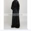 Guangzhou clothing OEM flowy effect Dark Navy Umbrella Cut Abaya