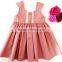 New Design Cotton Linen Sleeveless Lovely Baby girls dresses