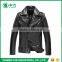 High Quality Windproof Men Black PU Motorcycle Leather Jacket