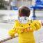 Yellow lion terry cotton hooded bathrobe for promotion