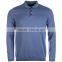 Custom Fashion 100% Cotton Long Sleeve Knitted Polo t Shirt Men 2016