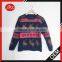 Women autumn knitting patterns christmas reindeer sweater pullover