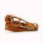 New orange color Tyrannosaurus Hadrosaurs Skull Museum Model Replica 18.5x7.5x7.5cm